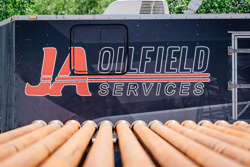 JA Oilfield Services trailer